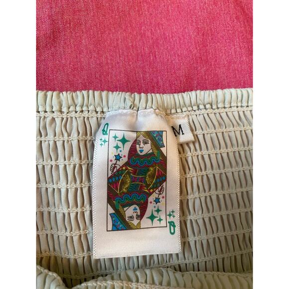 Queen Of Sparkles Beaded Fireworks Dress New Years Smocked Bubble Hem Mini Sz M - Picture 4 of 5